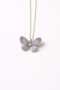 real butterfly necklace blue haze handmade jewelry australia