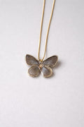 real butterfly necklace veil of ash dark handmade jewelry australia